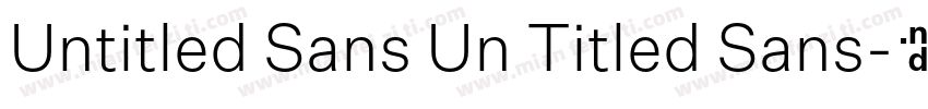 Untitled Sans Un Titled Sans字体转换